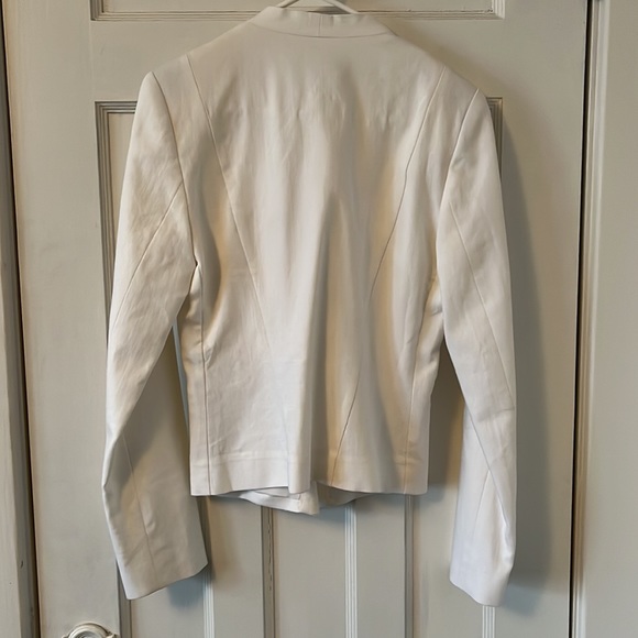 Fitted blazer linen-blend lined Sz small - Picture 5 of 7